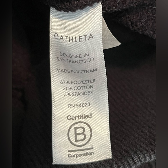 Athleta Top Cozy Karma Quarter Zip Sweatshirt Pullover - Picture 10 of 10